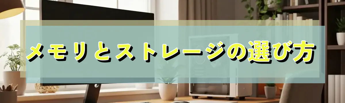 メモリとストレージの選び方